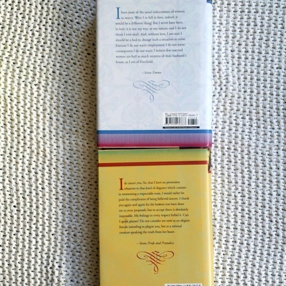 Jane Austen's Emma and Pride & Prejudice Hardcover Books - Picture 4 of 12
